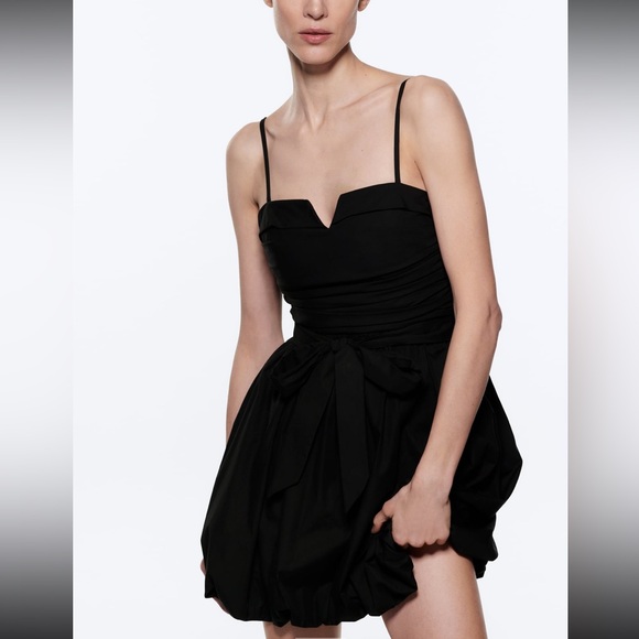 Zara voluminous mini dress - Picture 4 of 7